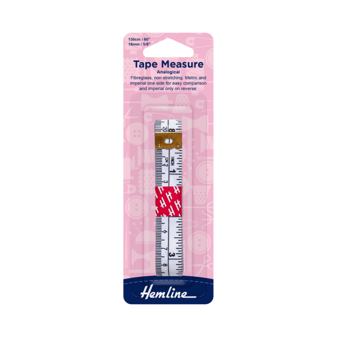 Hemline Analogical Metric/Imperial Tape Measure: 150cm | Buy Online from The Home Crafters
