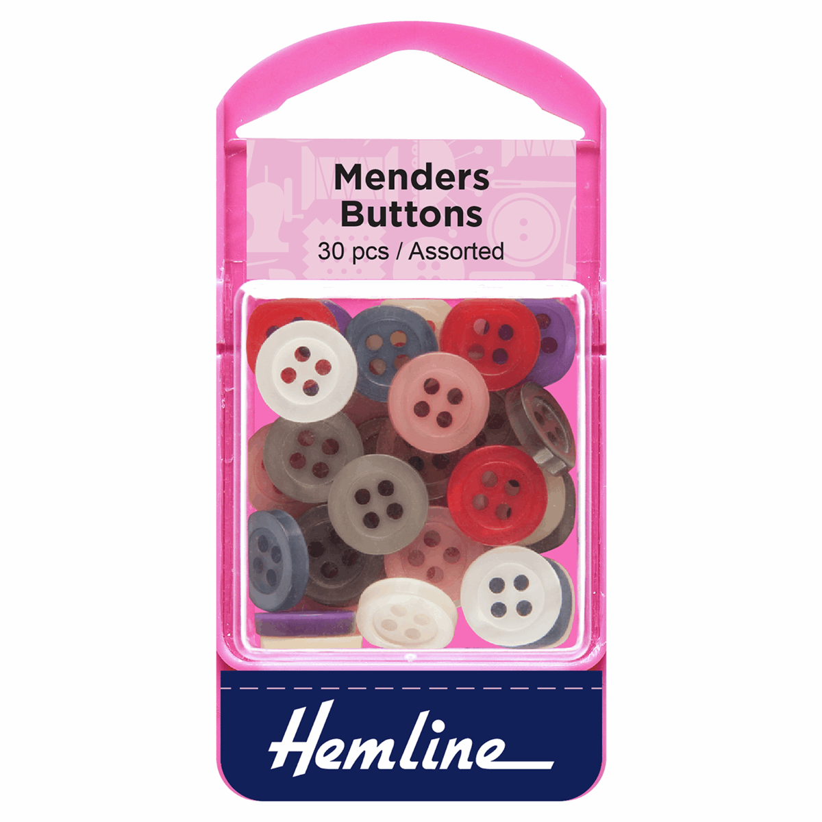 Hemline Assorted Mender Buttons - 30pc | Buy Online from The Home Crafters