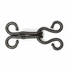 Hemline Brass Hooks & Eyes Fasteners: Black - Size 2 | Buy Online from The Home Crafters