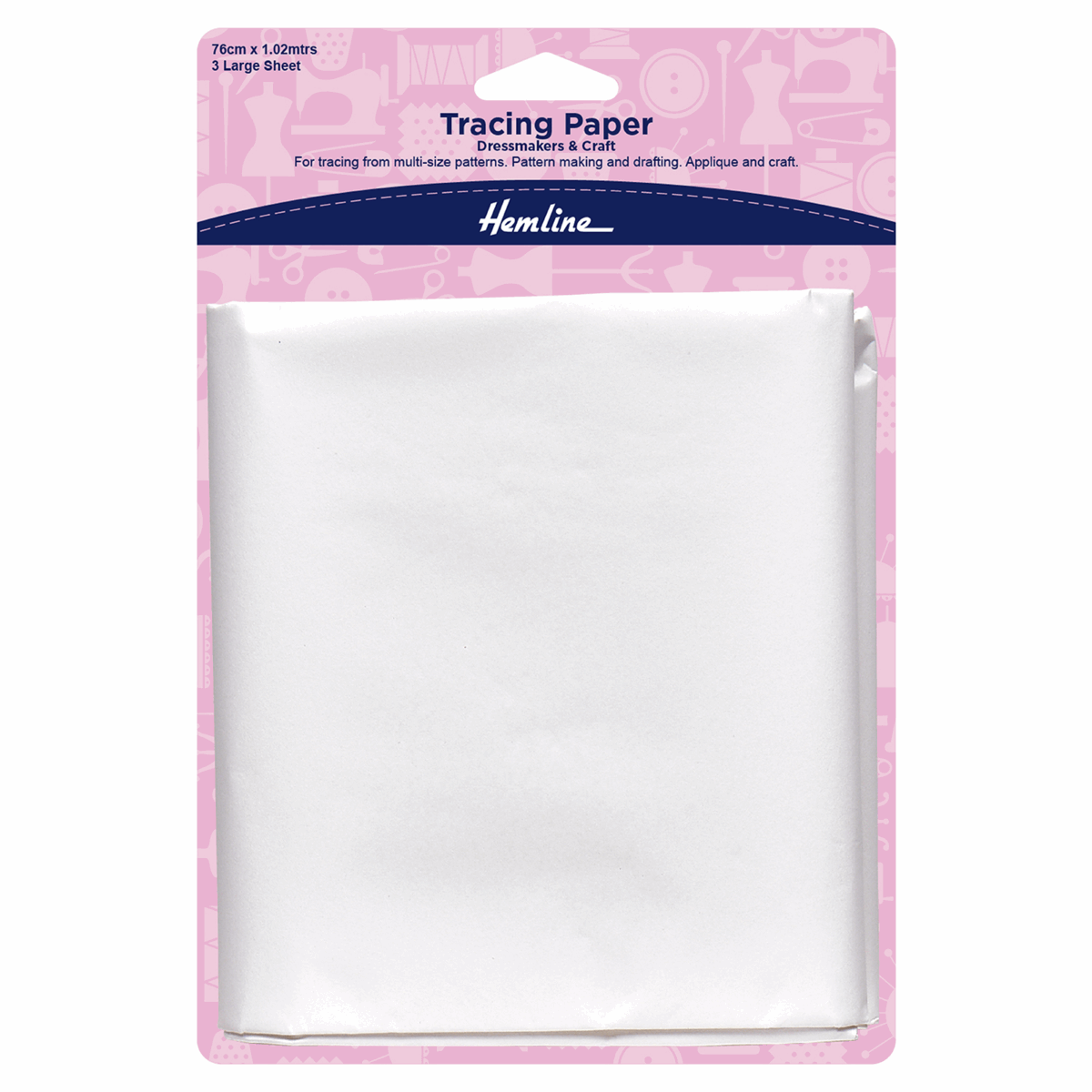 Hemline Dressmaking Tracing Paper - 3 sheets | Buy Online from The Home Crafters