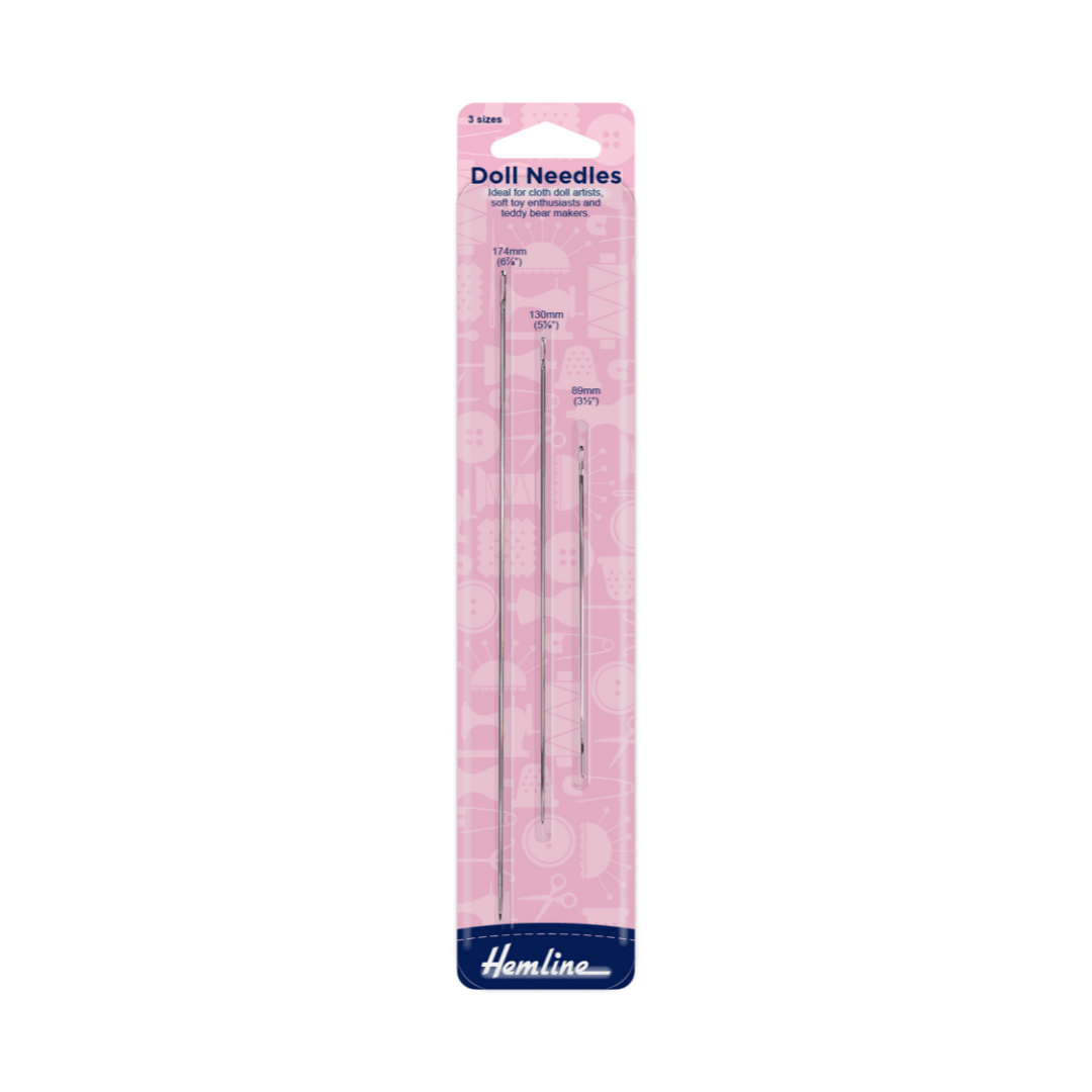 Hemline Hand Sewing Needles: Doll - 3pc | Buy Online from The Home Crafters