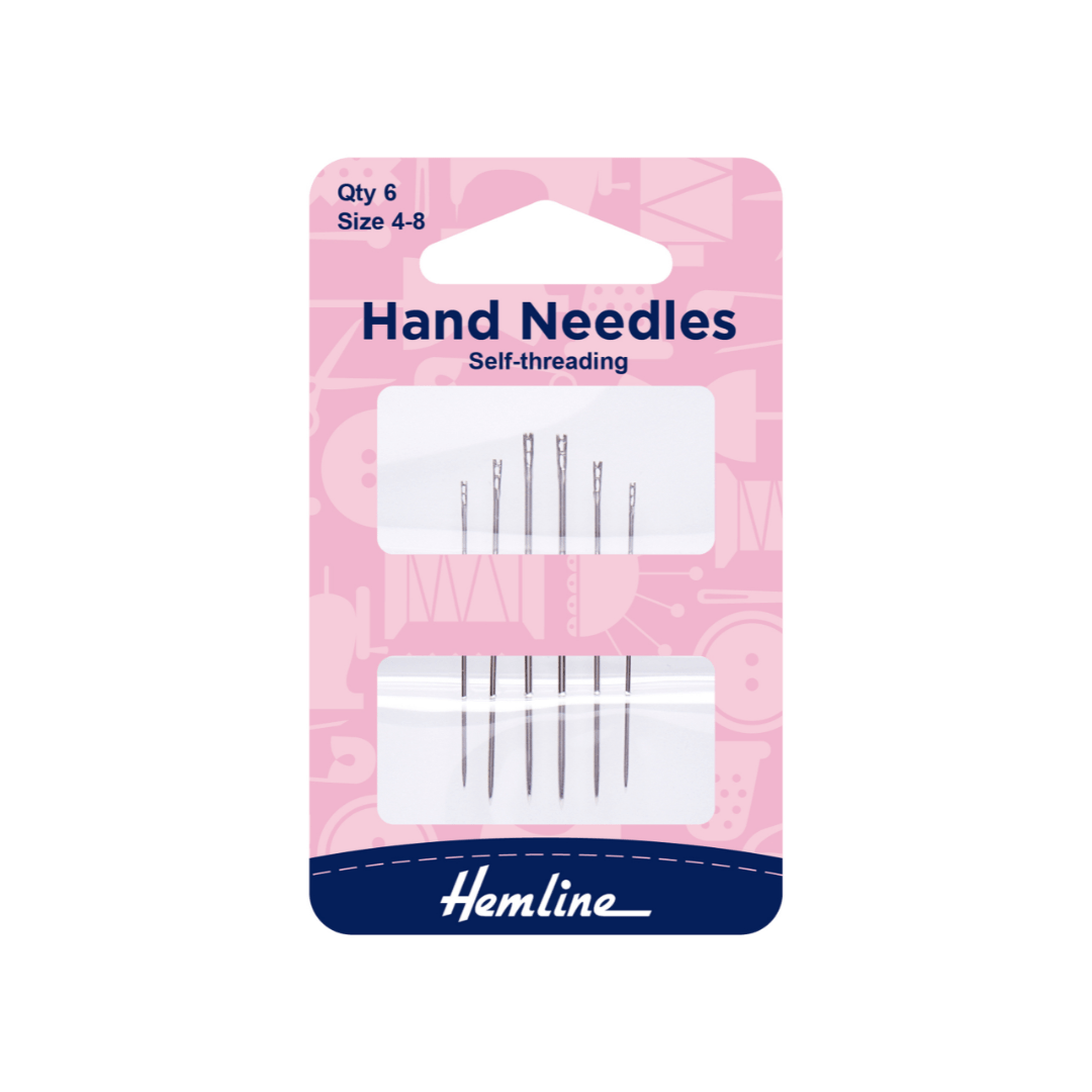 Hemline Hand Sewing Self Threading Needles: Size 4 - 8 | Buy Online from The Home Crafters