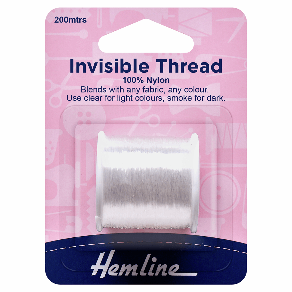 Hemline Invisible Thread: Clear - 200m | Buy Online from The Home Crafters