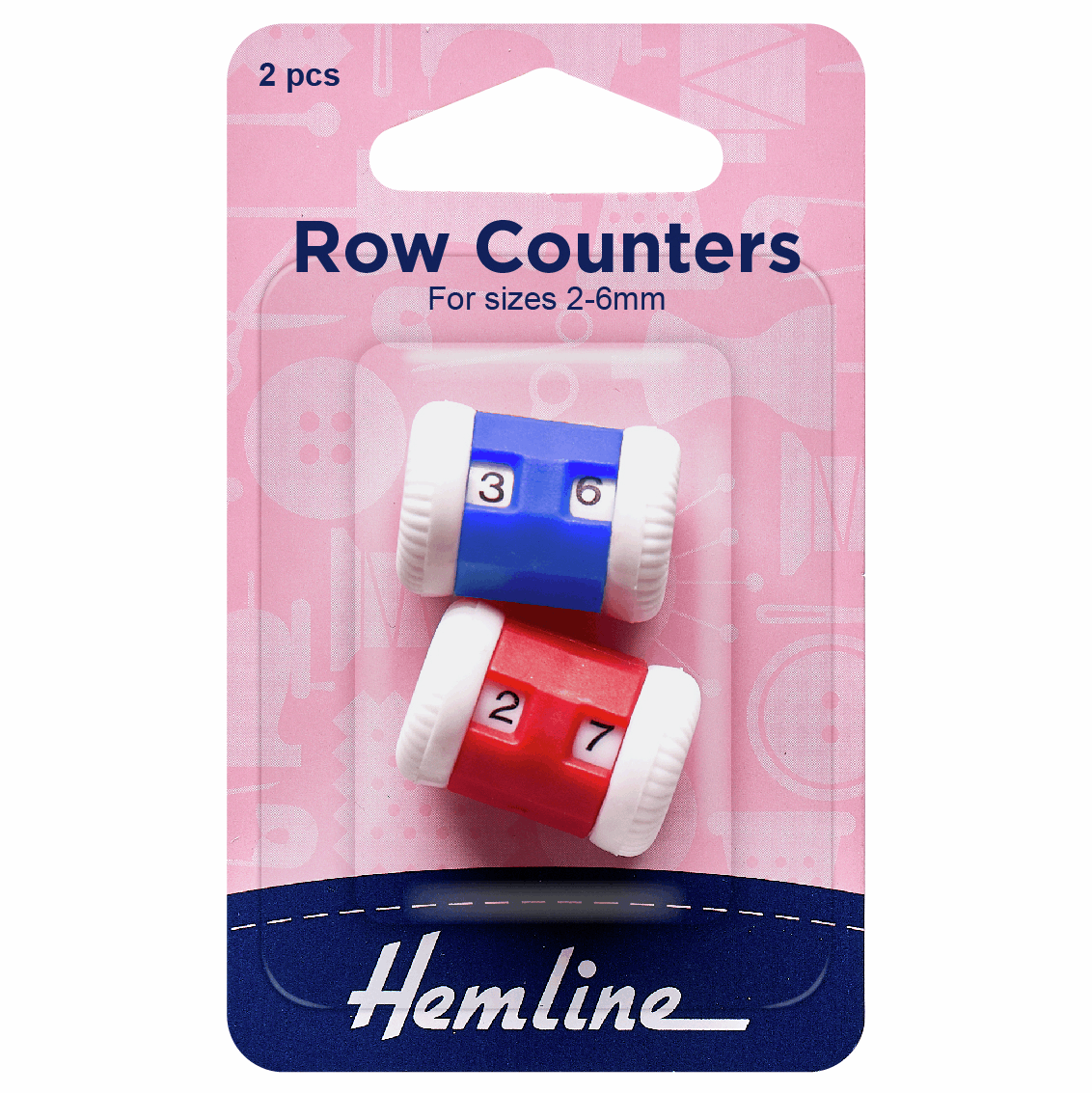 Hemline Knitting Row Counters - 2pc | Buy Online from The Home Crafters