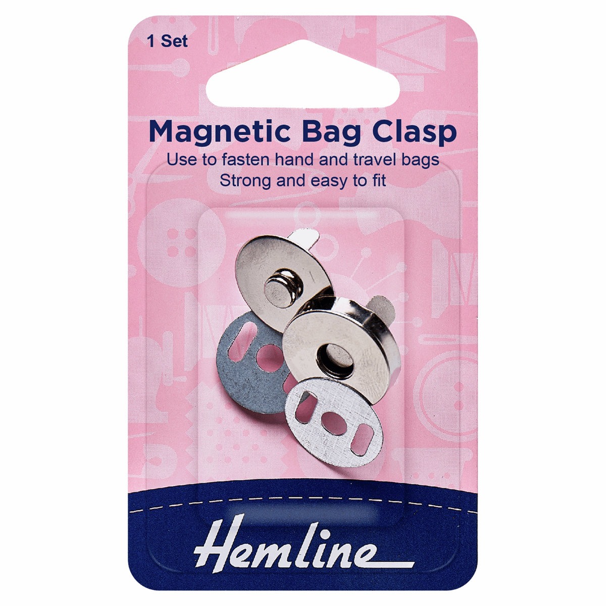 Hemline Magnetic Bag Closure: 19mm | Buy Online from The Home Crafters