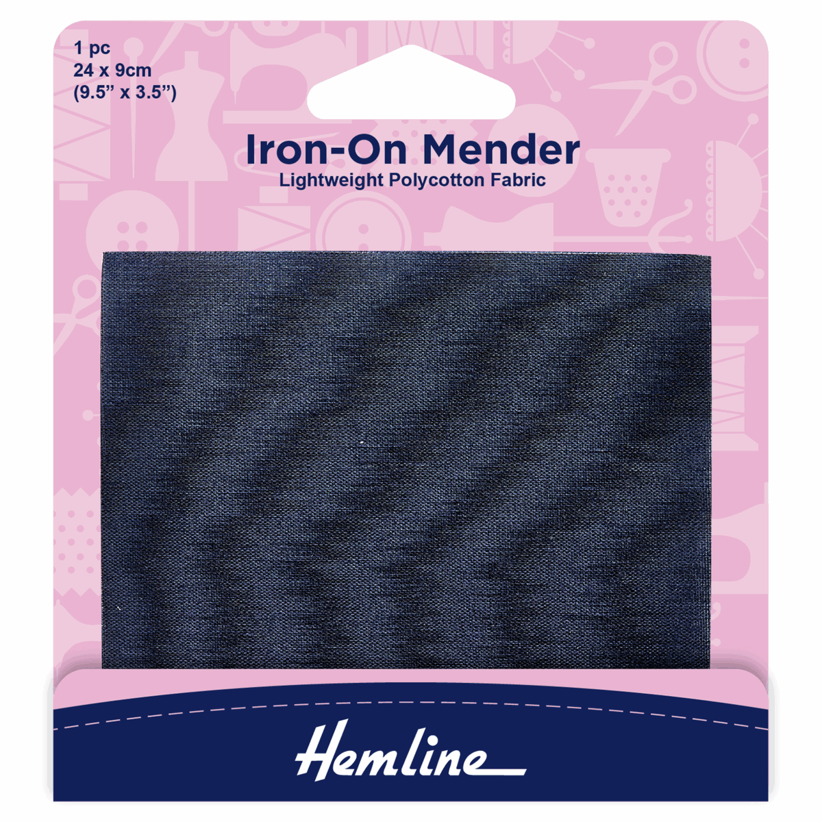 Hemline Polycotton Mender Patch: 24 x 9cm - 1pc | Buy Online from The Home Crafters