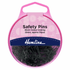 Hemline Safety Pins: 23mm Black - 50pcs | Buy Online from The Home Crafters