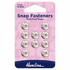 Hemline Sew On Snap Fasteners: Nickel | Buy Online from The Home Crafters