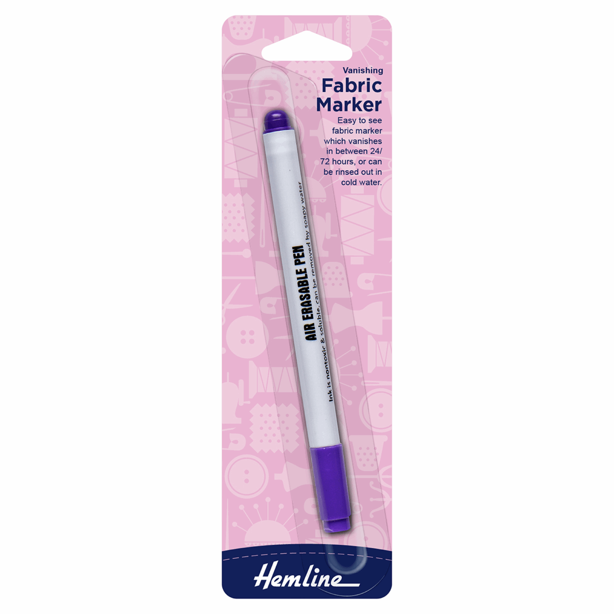 Hemline Vanishing Fabric Marker Pen | Buy Online from The Home Crafters