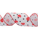Hearts & Dots: Wired Printed Ribbon - 63mm | Buy Online from The Home Crafters