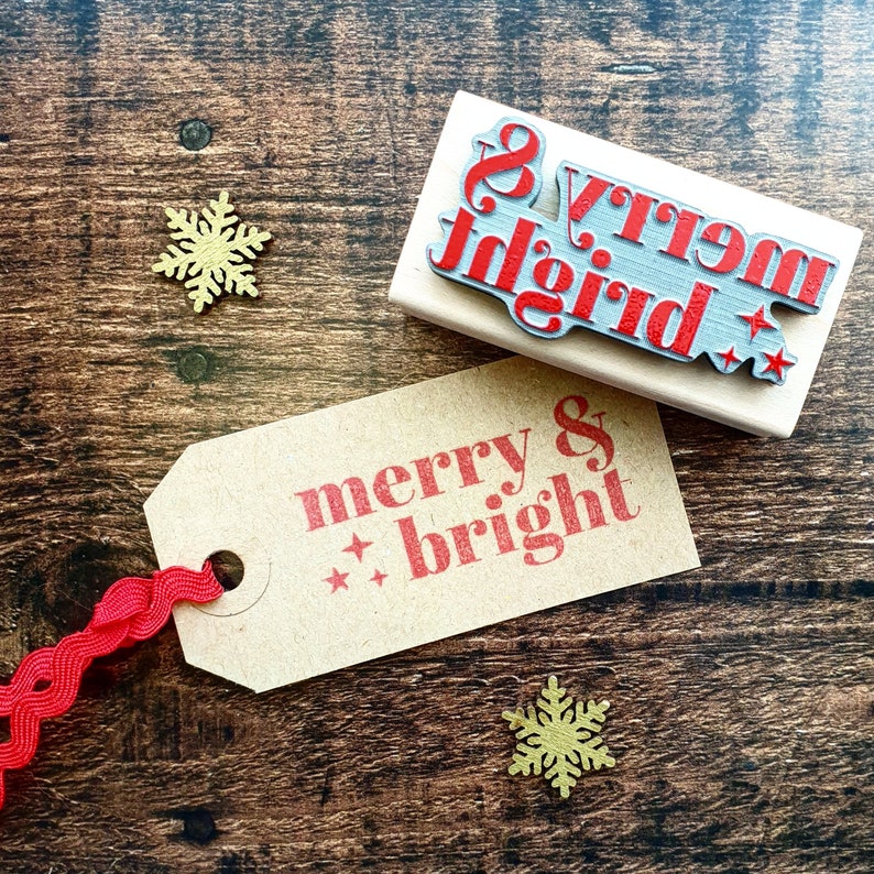 Skull & Cross Buns Artisan Rubber Stamp - Merry & Bright