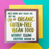 Bettie Confetti 'Thought of the Day' Card - Organic Gluten Free Vegan