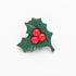 Christmas Buttons: Holly Leaves