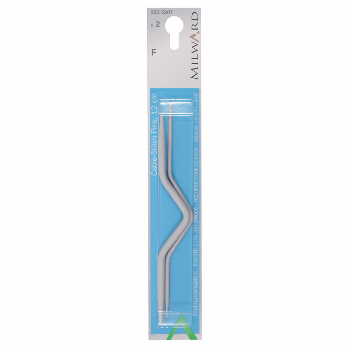 Milward Cable Stitch Pins: Curved 12cm | Buy Online from The Home Crafters