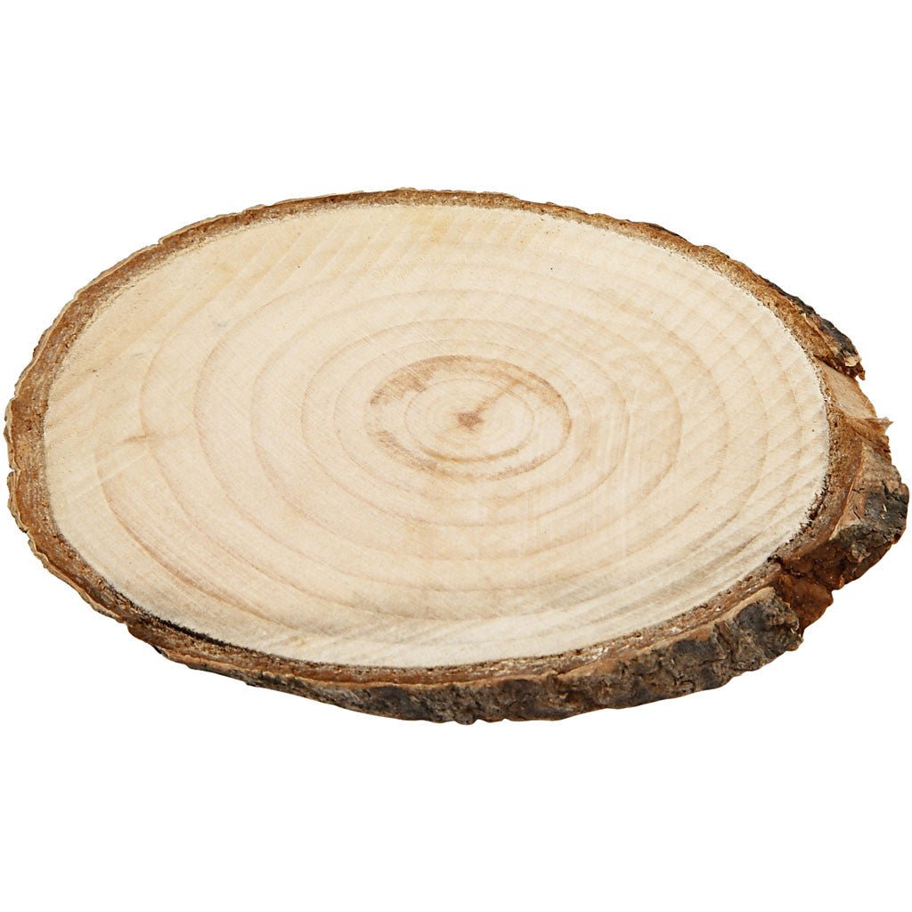 Natural Wood Slices: 9.5x6cm - 12pk | Buy Online from The Home Crafters