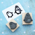 Skull & Cross Buns Artisan Rubber Stamp - Penguin
