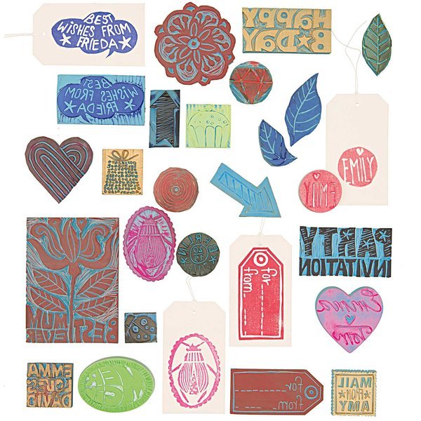 Paper Poetry Stamp Rubber for Carving Your Own Stamps - Square or Circle | Buy Online from The Home Crafters