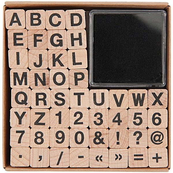 Paper Poetry Stamp Set - ABC & Numbers | Buy Online from The Home Crafters