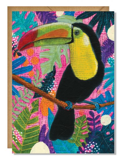 Themshed Creative Greetings Card - Pico the Toucan