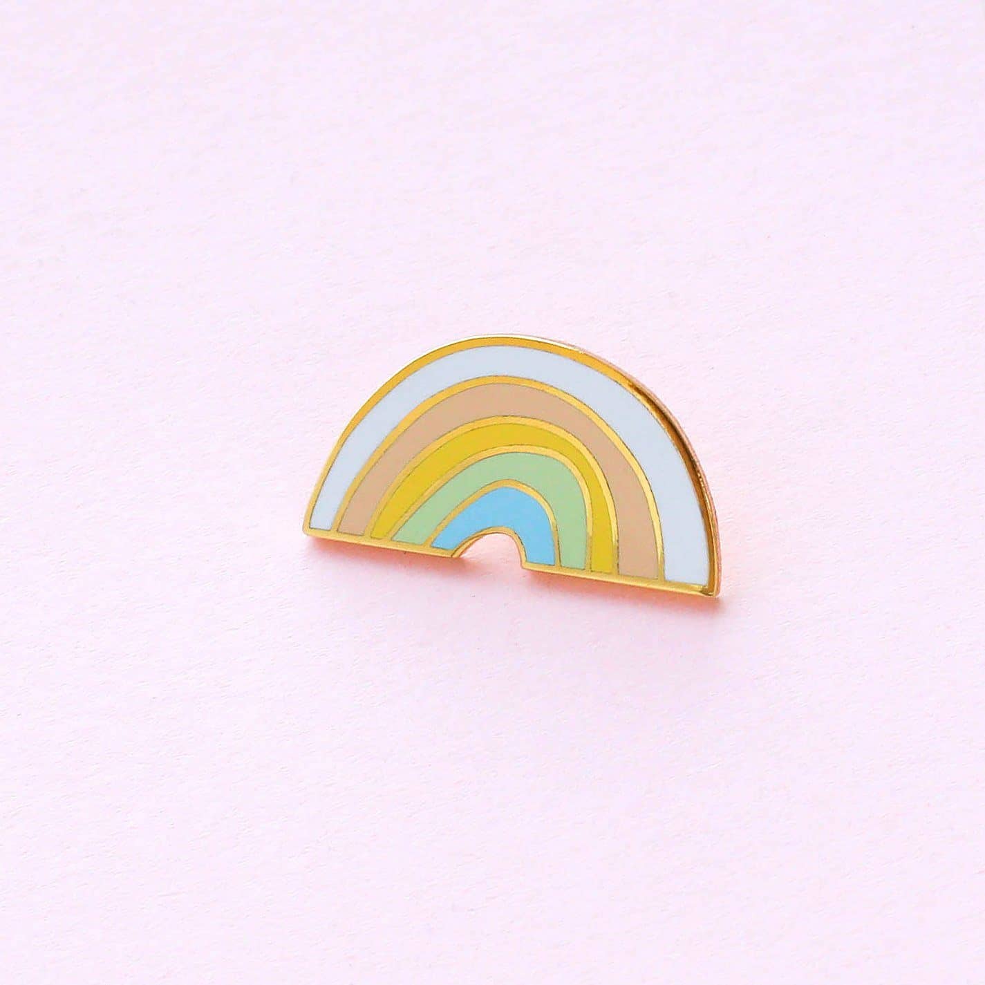 Rainbow Enamel Pin Badge