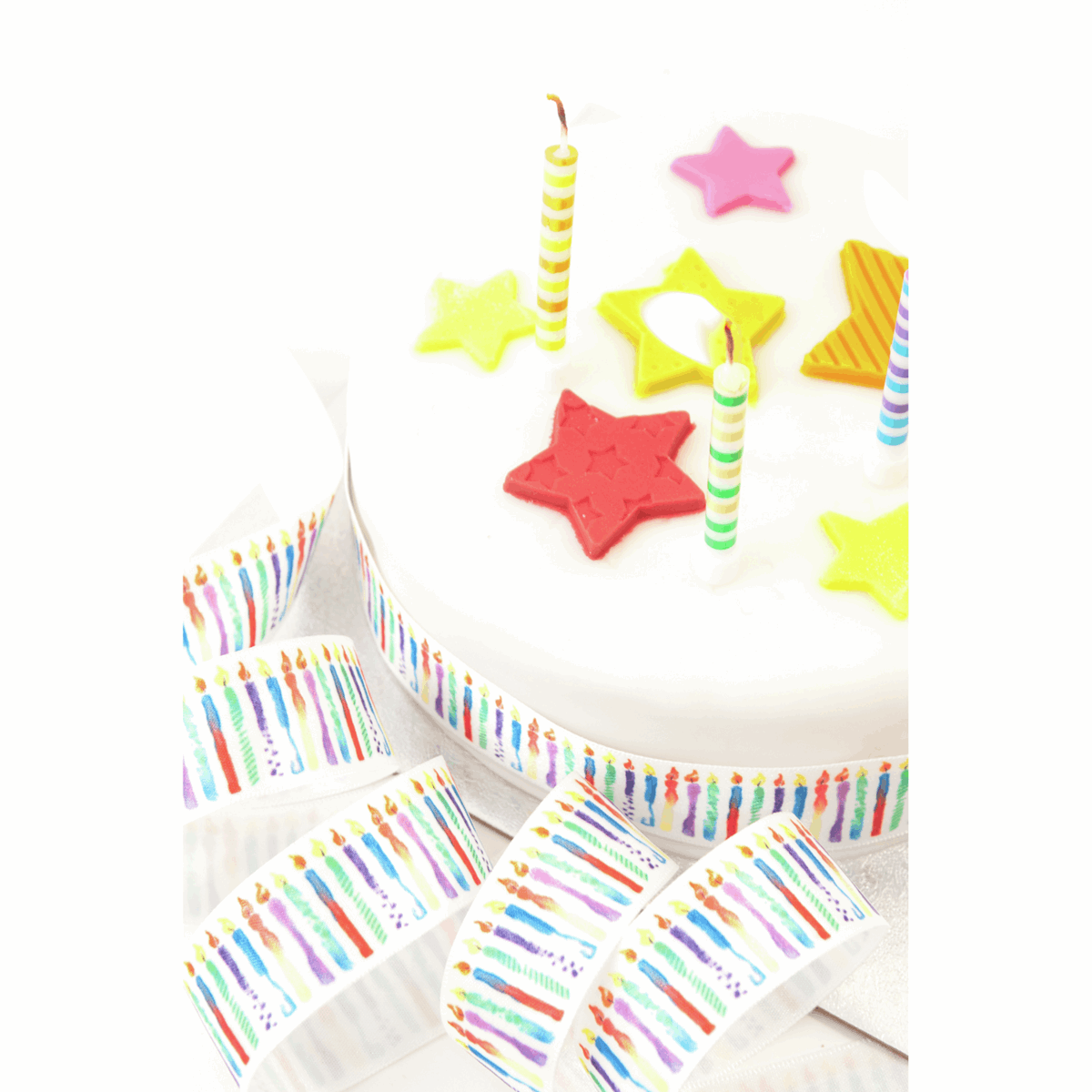 Ribbon: Candles: 25mm | Buy Online from The Home Crafters