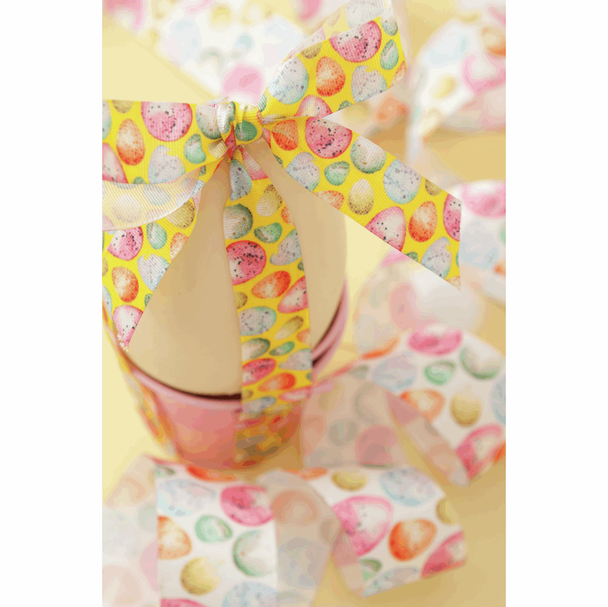 Ribbon: Egg Hunt: Yellow | Buy Online from The Home Crafters