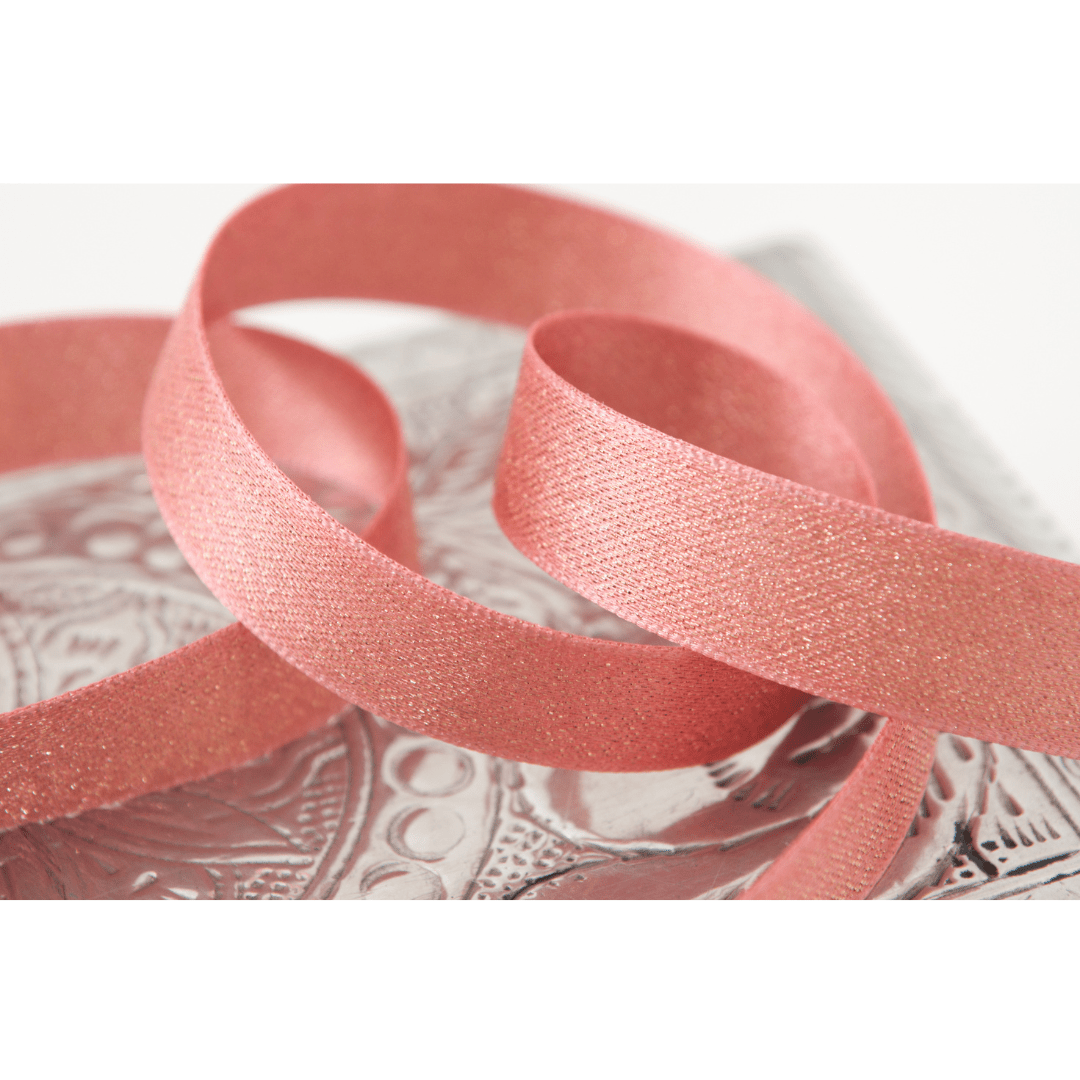 Ribbon: Glitter Satin: 15mm | Buy Online from The Home Crafters