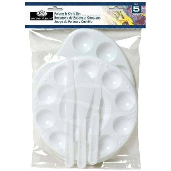 Royal & Langnickel 5 Piece Plastic Palette & Knife Set | Buy Online from The Home Crafters