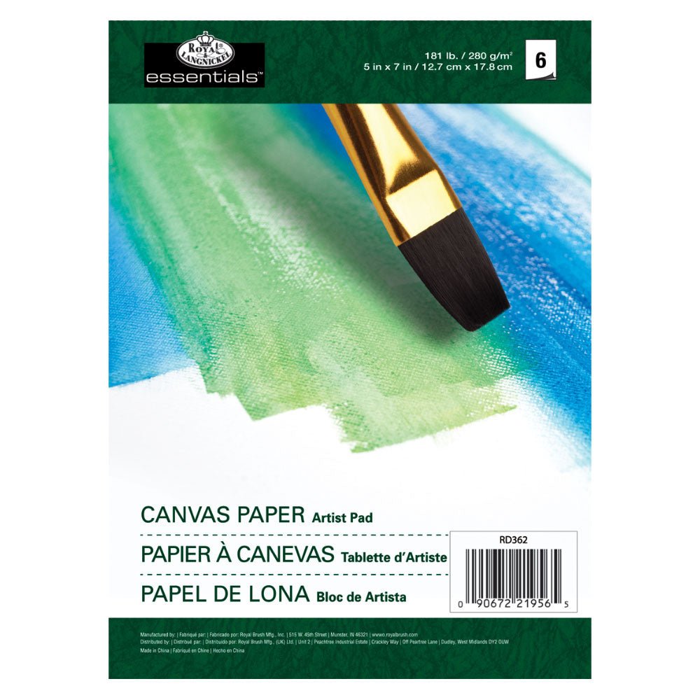 Royal & Langnickel 5x7' Artist Pad - Canvas Paper | Buy Online from The Home Crafters