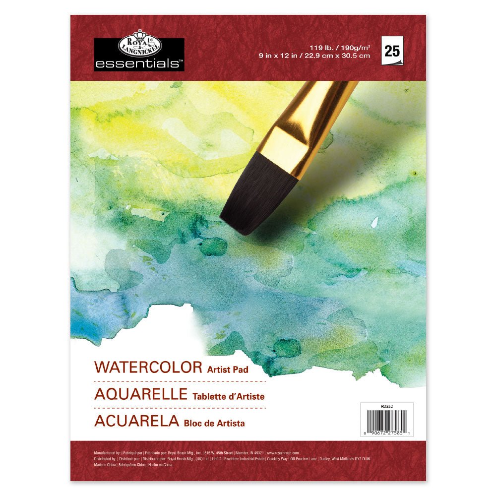 Royal & Langnickel 9x12' Artist Pad - Watercolour | Buy Online from The Home Crafters