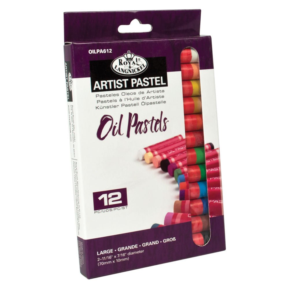 Royal & Langnickel Large Artists Oil Pastels - 12pk | Buy Online from The Home Crafters