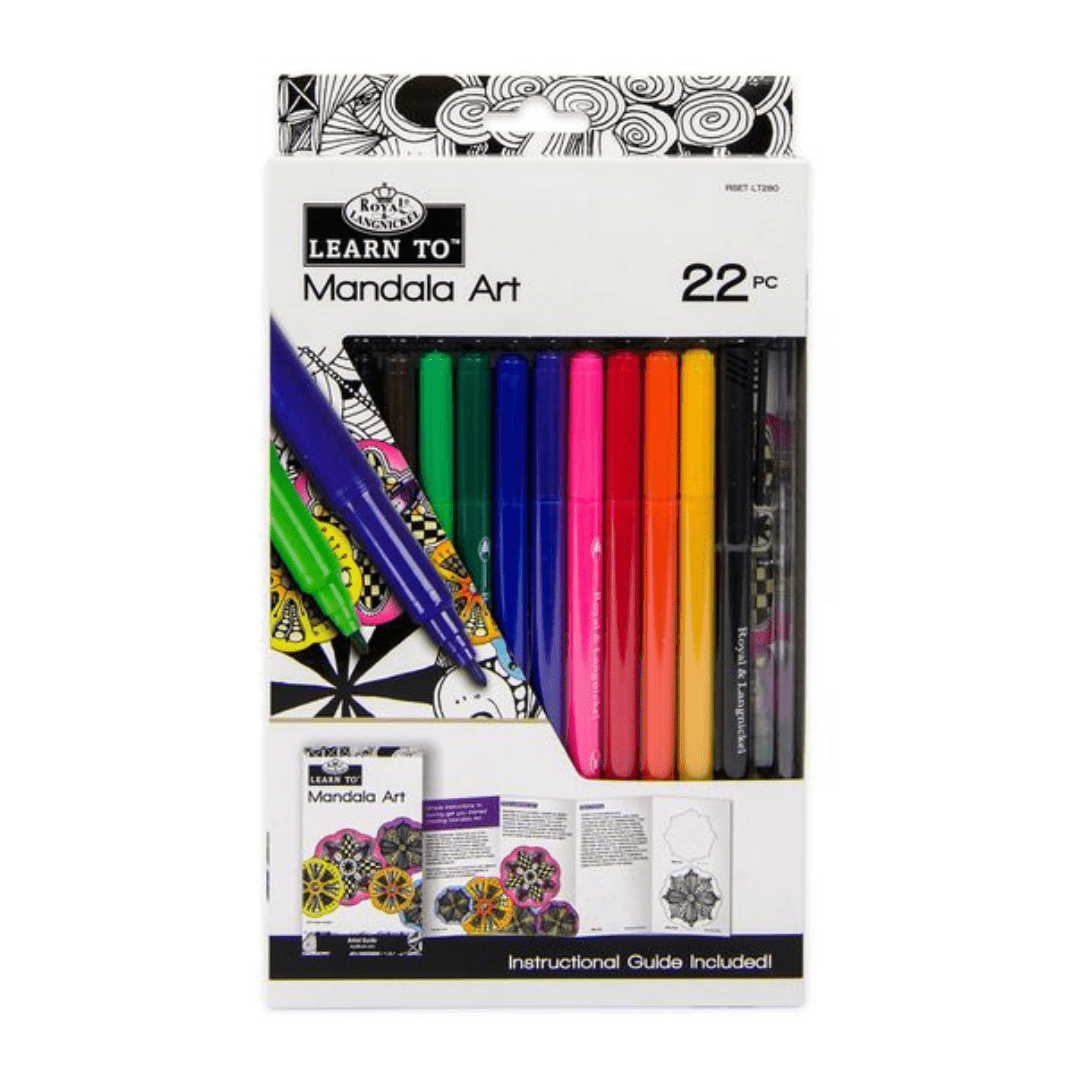 Royal & Langnickel Learn To: Mandala: 22pc Art Set | Buy Online from The Home Crafters