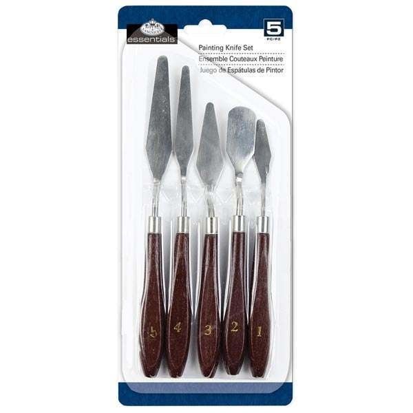 Royal & Langnickel Nickel Painting Palette Knife Set - 5pc | Buy Online from The Home Crafters