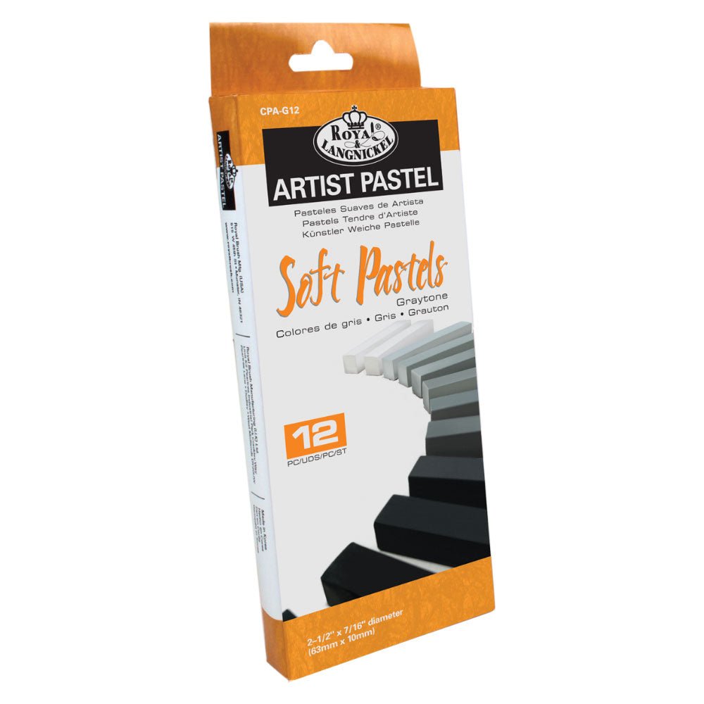 Royal & Langnickel Soft Artist Pastels: Graytone - 12pk | Buy Online from The Home Crafters