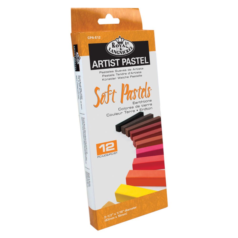 Royal & Langnickel Soft Artist's Pastels: Earthtone Colours - 12pk | Buy Online from The Home Crafters