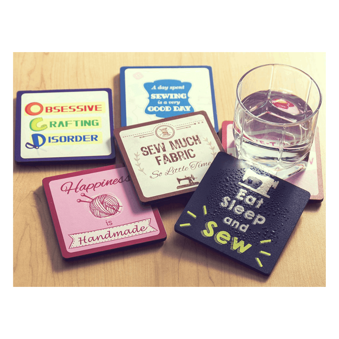 Sew Tasty Sewing Themed Novelty Coaster | Buy Online from The Home Crafters
