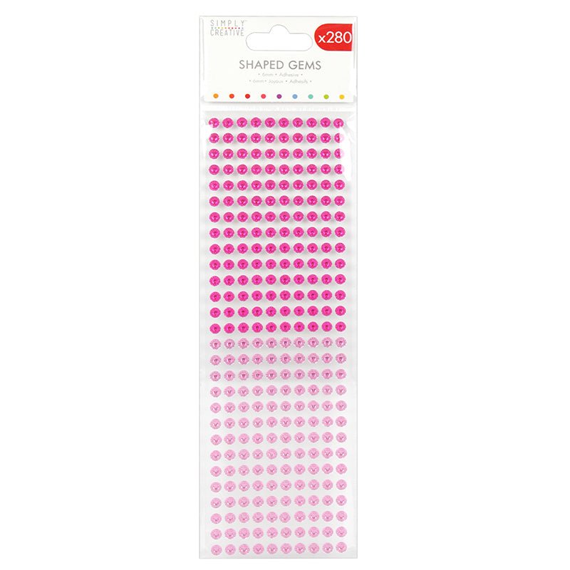 Simply Creative 6mm Flower Shaped Gems - 280pk | Buy Online from The Home Crafters