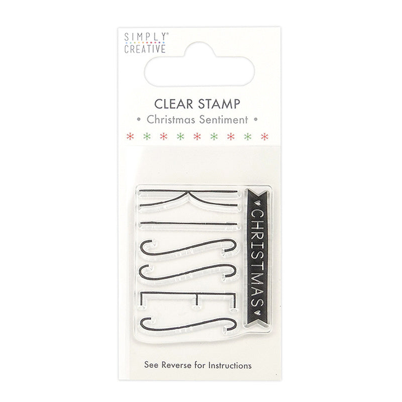 Simply Creative Clear Stamp - Christmas Kisses