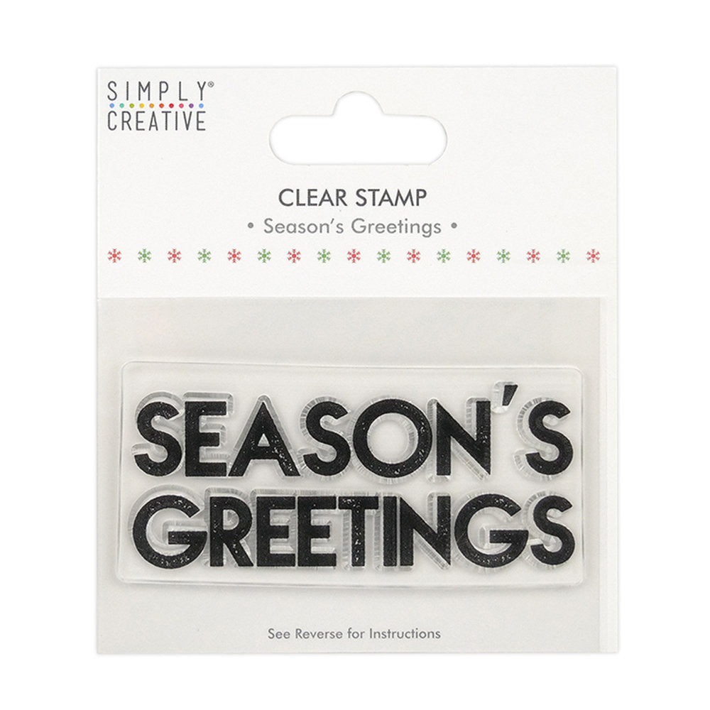 Simply Creative Clear Stamp - Season's Greetings Large