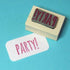 Skull & Cross Buns Small Artisan Rubber Stamp - Party Skinny | Buy Online from The Home Crafters