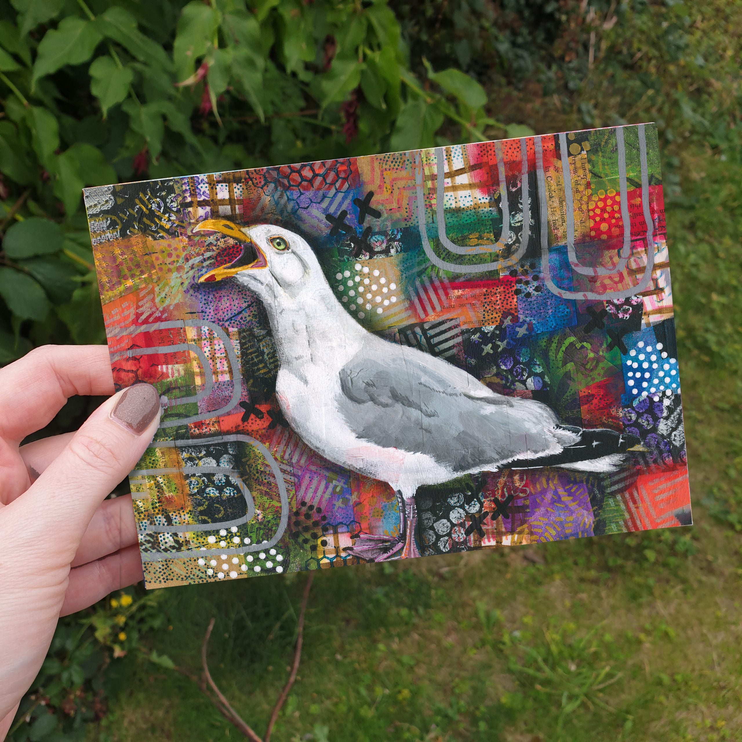 Themshed Creative Greetings Card - Stephen the Seagull