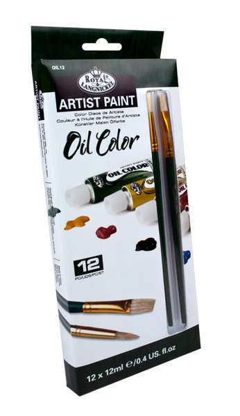 Royal & Langnickel Artist Paint Set with Brushes - Oil 12pk
