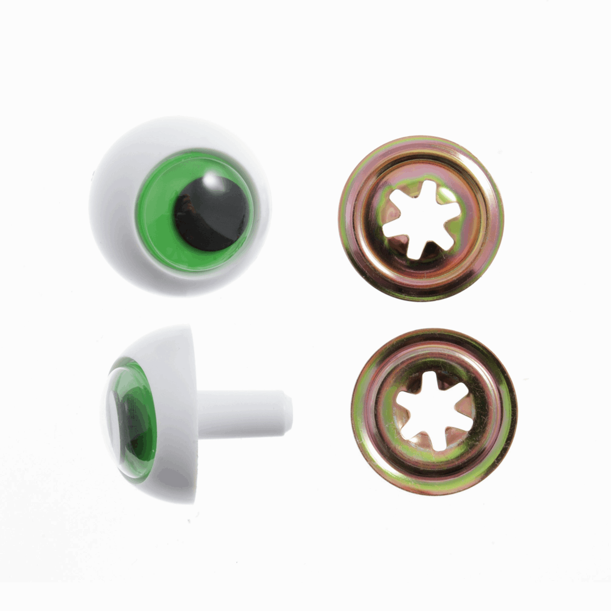 Toy Safety Eyes: Frogs - Green | Buy Online from The Home Crafters