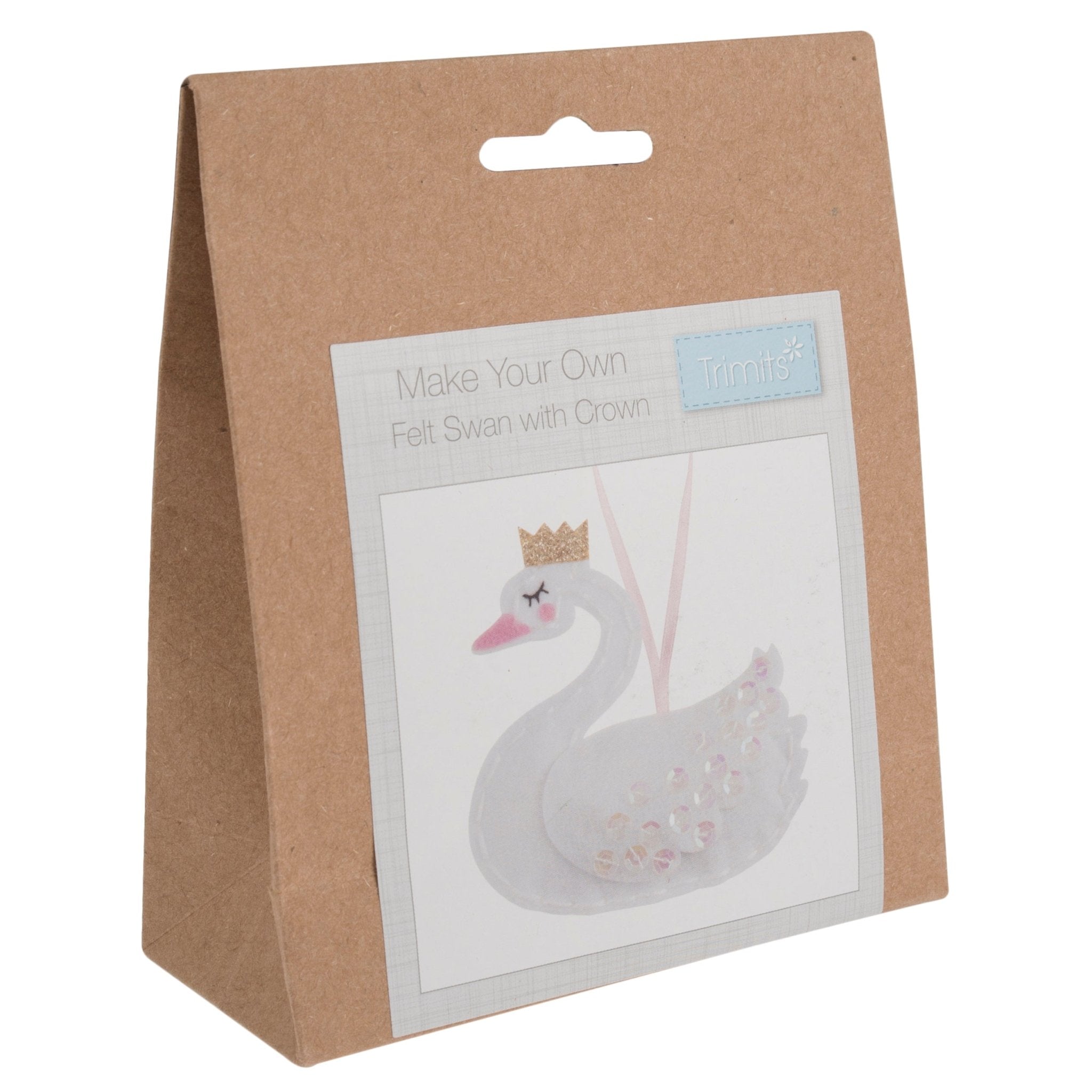 Trimits Felt Decoration Kit: Swan with Crown | Buy Online from The Home Crafters