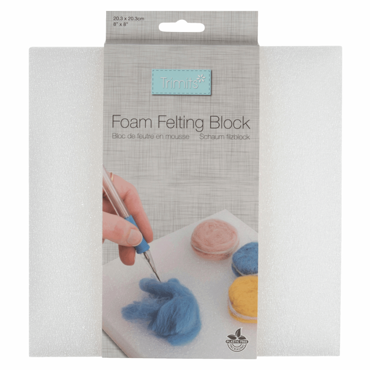 Trimits Foam Block for Punch Needle & Needle Felting | Buy Online from The Home Crafters