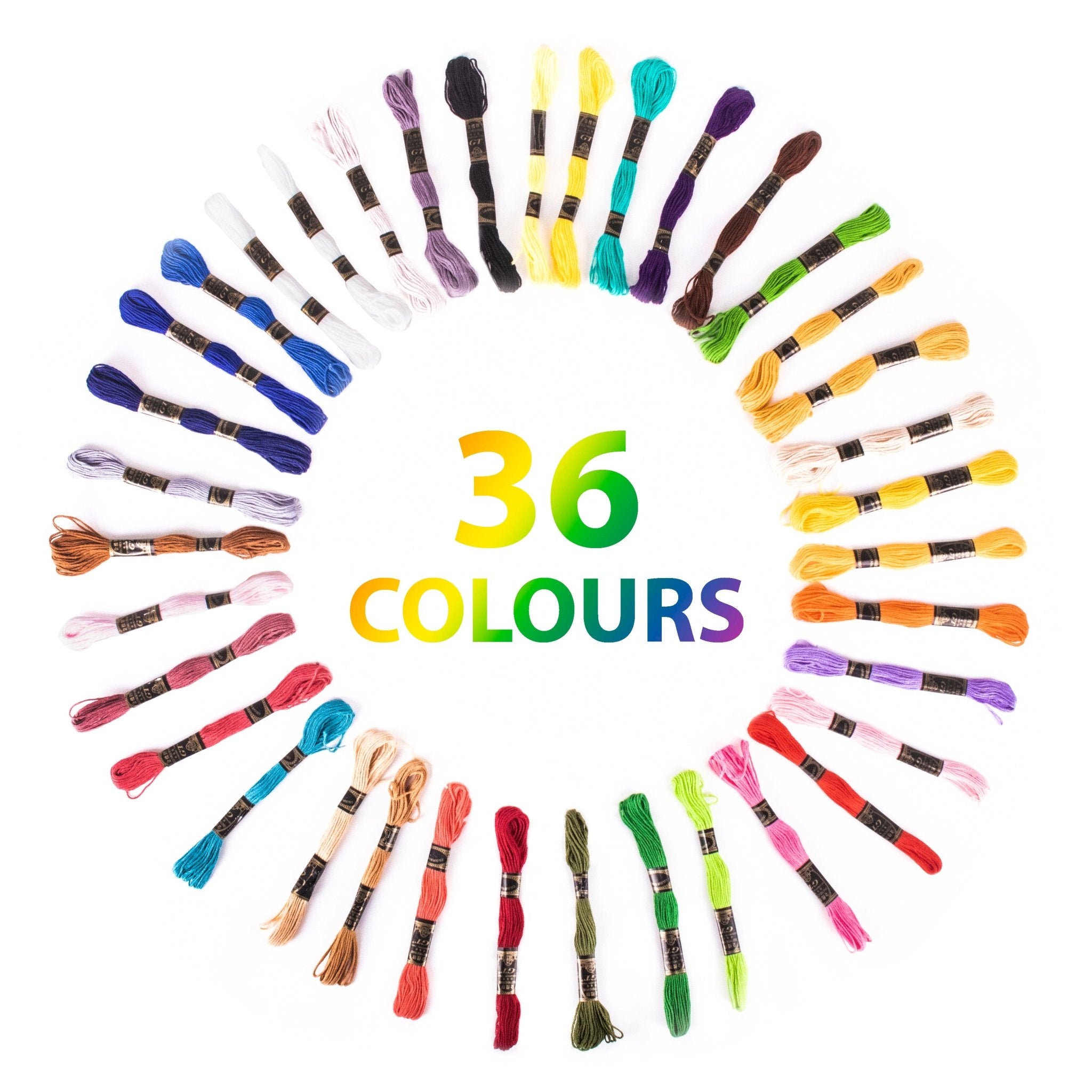 Trimits Stranded Cotton Embroidery Floss: Brights: 36pk | Buy Online from The Home Crafters
