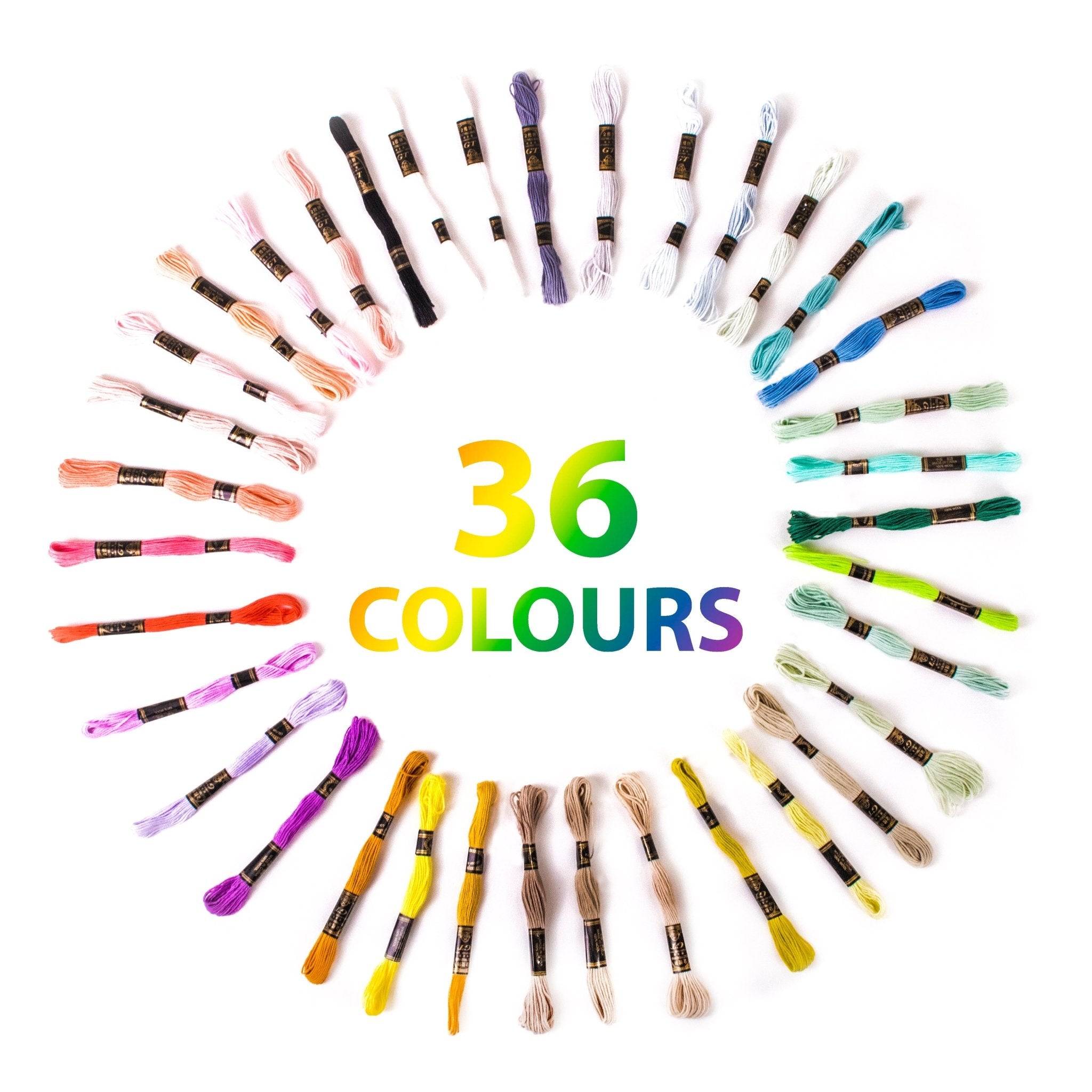 Trimits Stranded Cotton Embroidery Floss: Pastels: 36pk | Buy Online from The Home Crafters