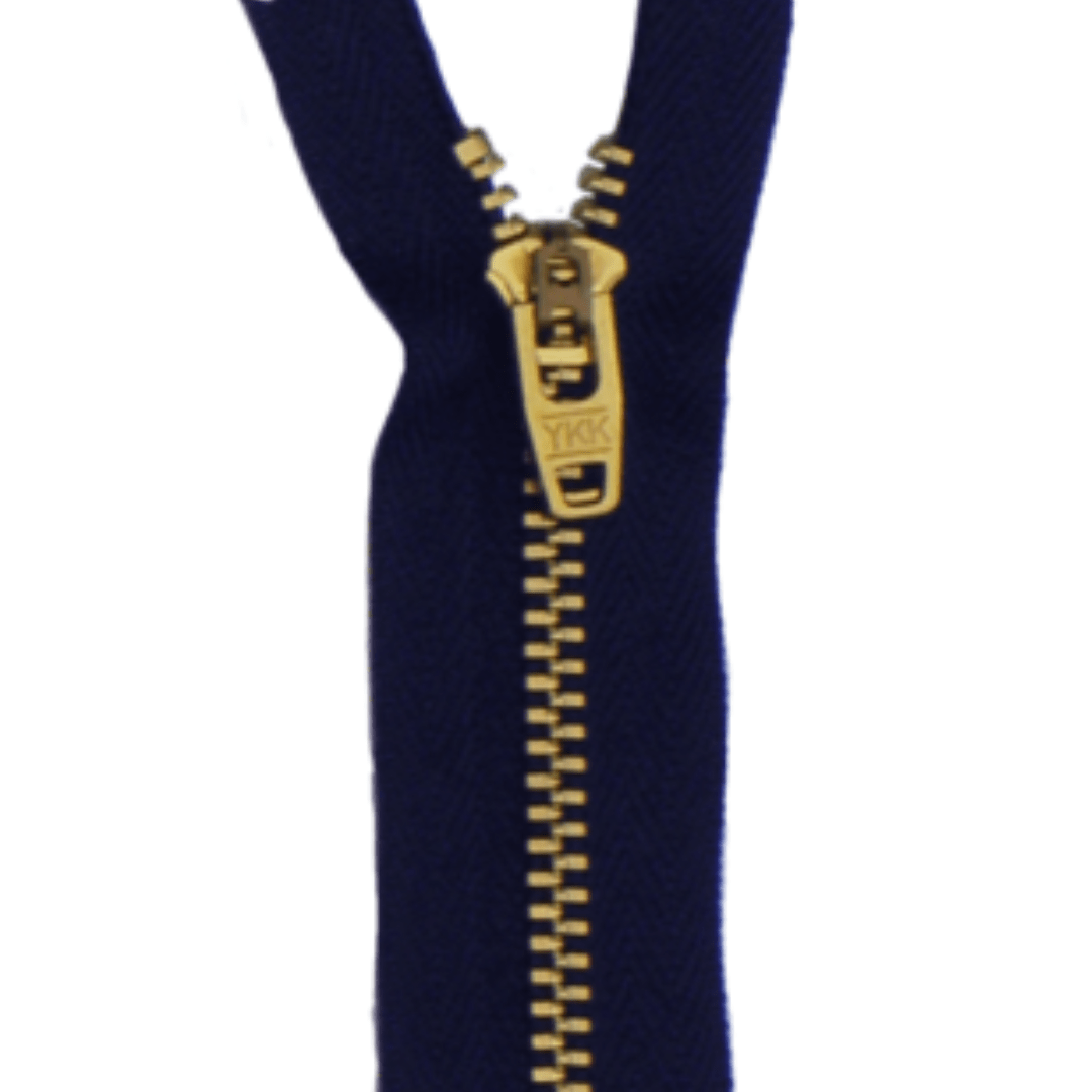 YKK Brass Tooth Jeans Zip 560 - Navy | Buy Online from The Home Crafters